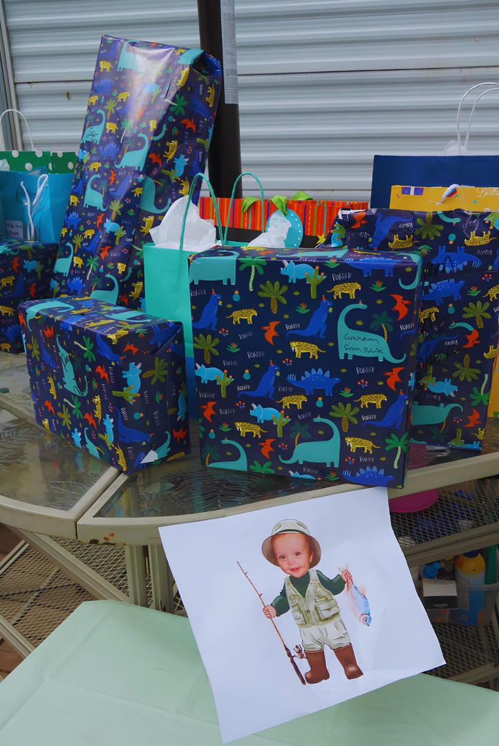 Graham's fishing-themed birthday party
